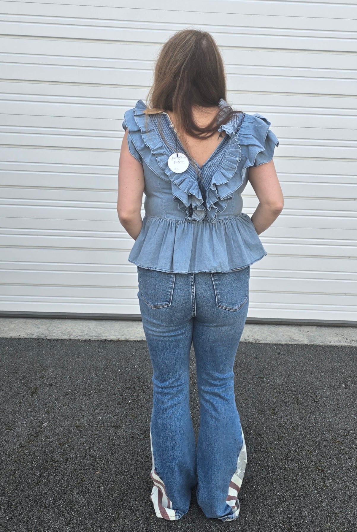 Judy Blue Star Spangled Flare Denim