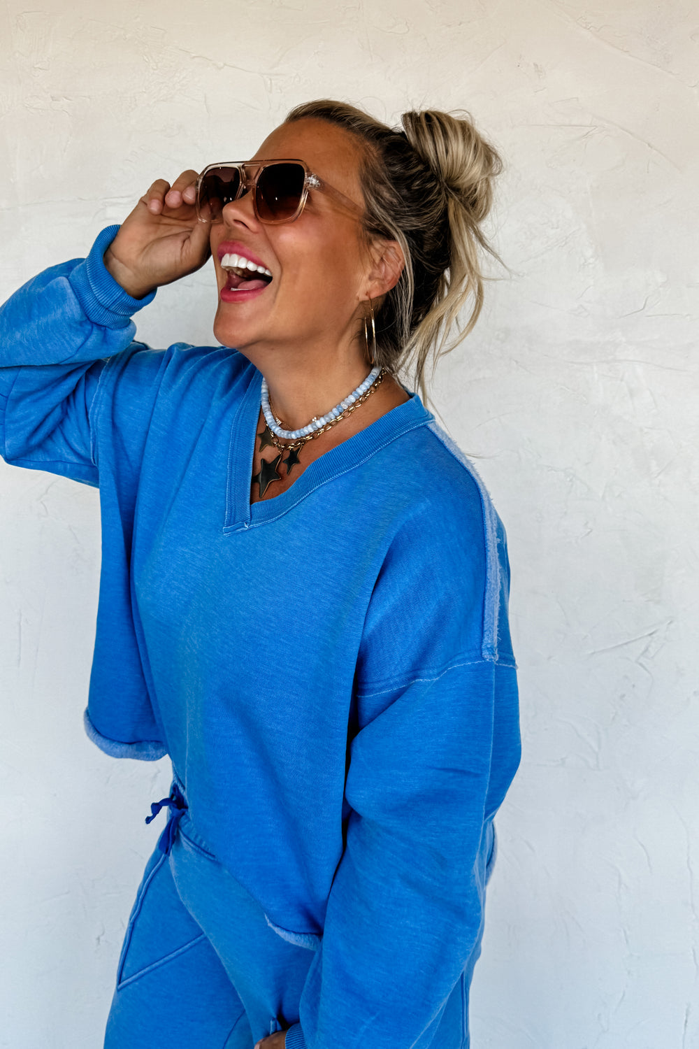 Pre-Order Faded VNeck Pullover