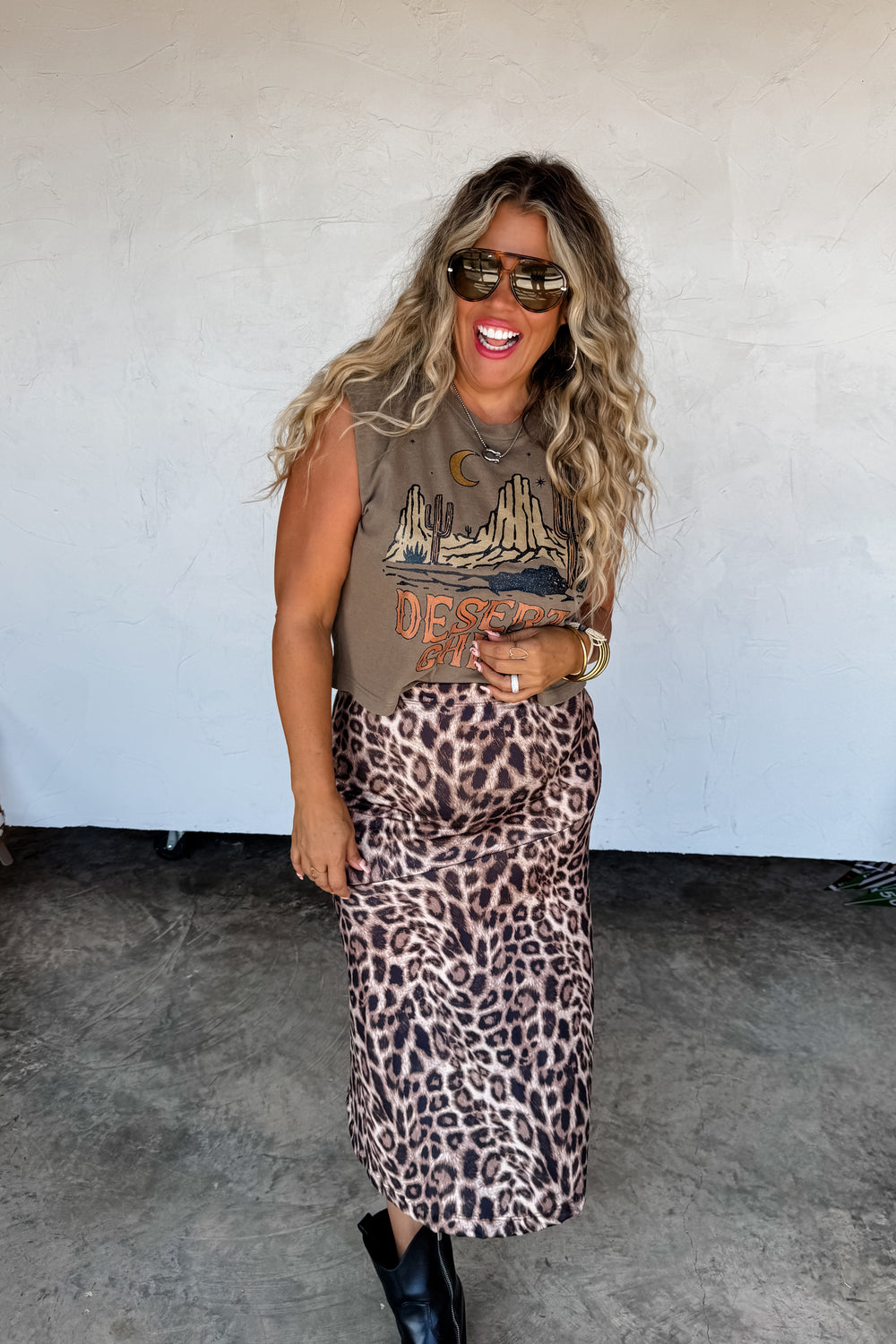 Kyleigh Cheetah Skirt