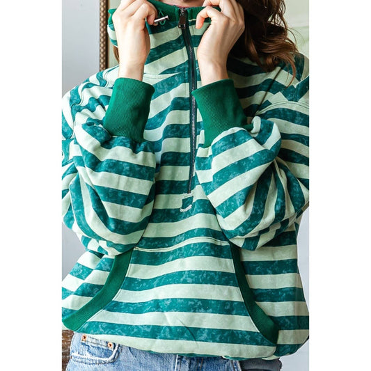 Tabitha Half Zip- Teal