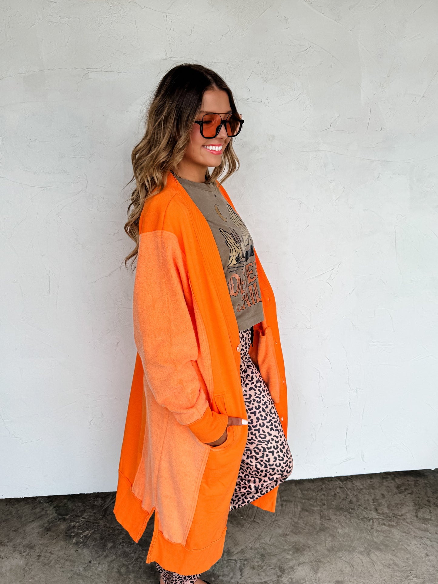 Fall Desi Sweatshirt Cardigan