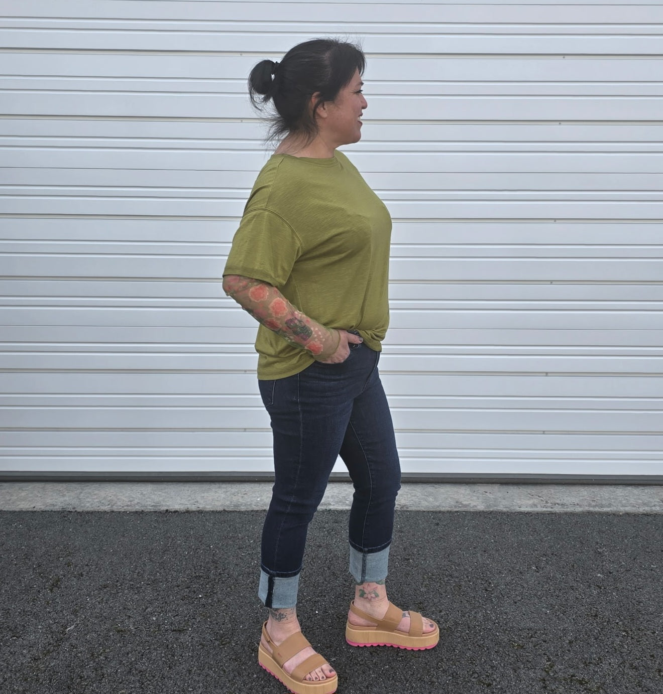 Judy Blue Seaside Skinny Cuffed Capri Jeans