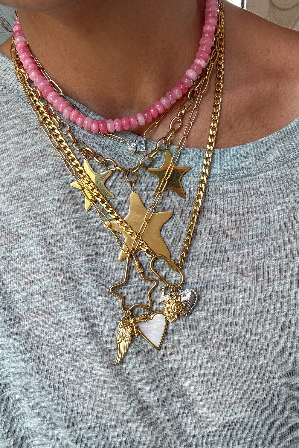 Summer Natural Stone Necklace