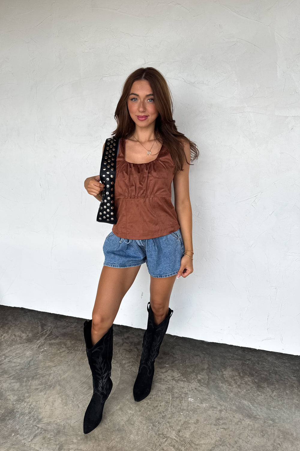 Desert Belle Suede Tank