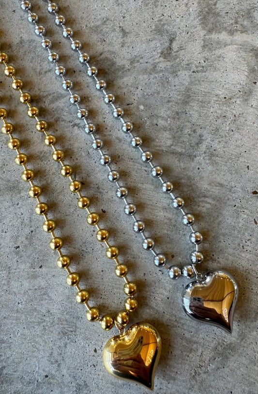 Heart Ball Chain
