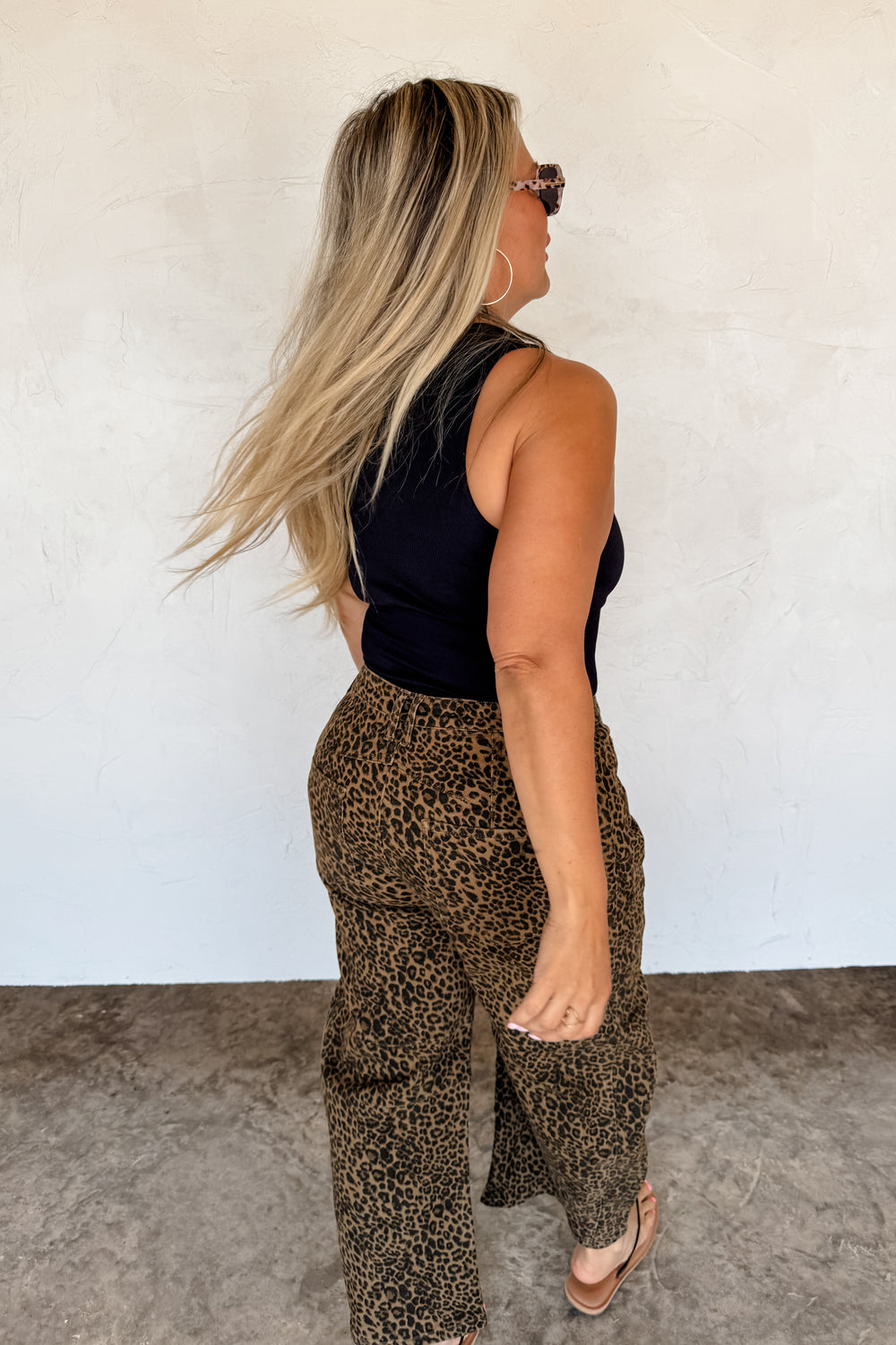 Blakeley Bex Cheetah Barrel Jeans