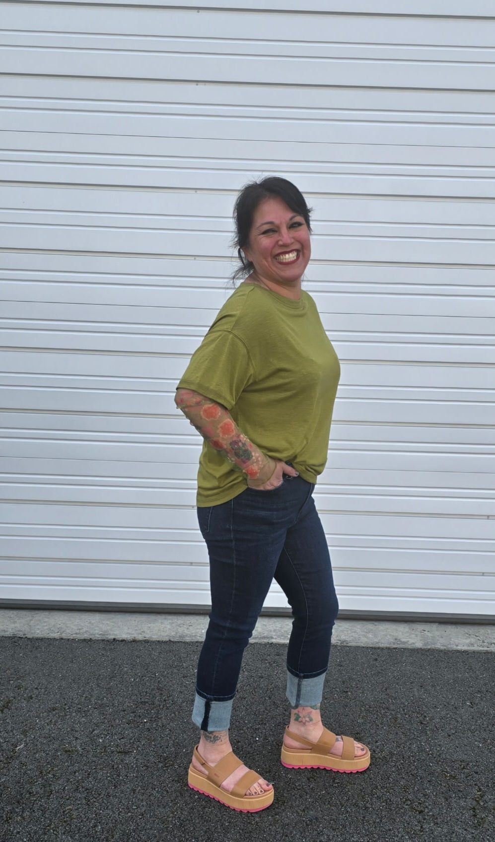 Judy Blue Seaside Skinny Cuffed Capri Jeans