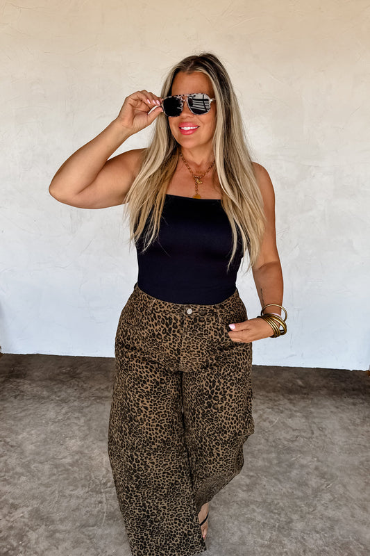 Blakeley Bex Cheetah Barrel Jeans