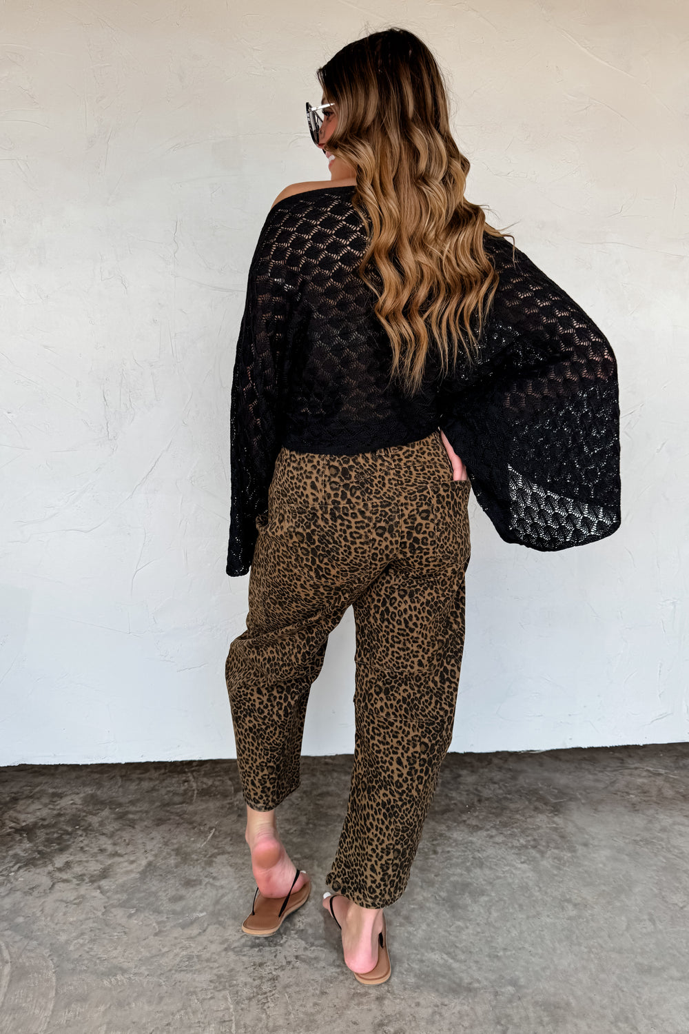 Blakeley Bex Cheetah Barrel Jeans