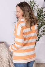 Rylie Hooded Sweatshirt- Peach & Cream