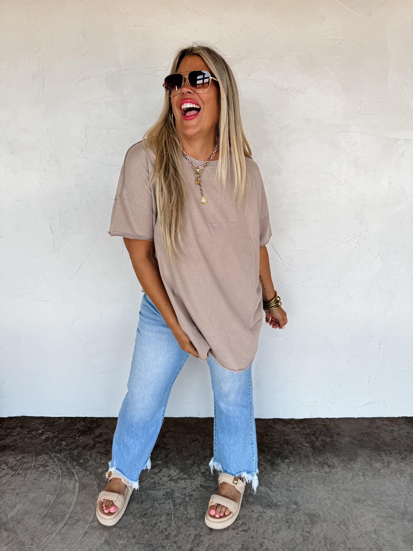 Joey Washed Cotton BF Tee