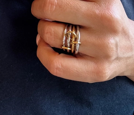 Knotted Stack Rings