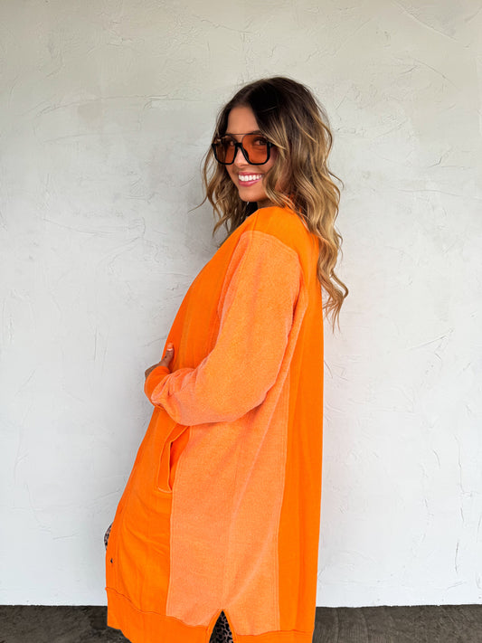 Fall Desi Sweatshirt Cardigan