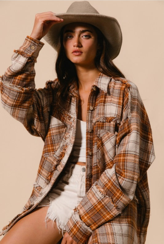 Harvest Moon Plaid Shacket