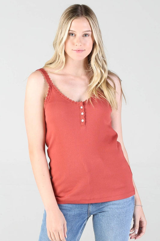 Lace Trim Tank