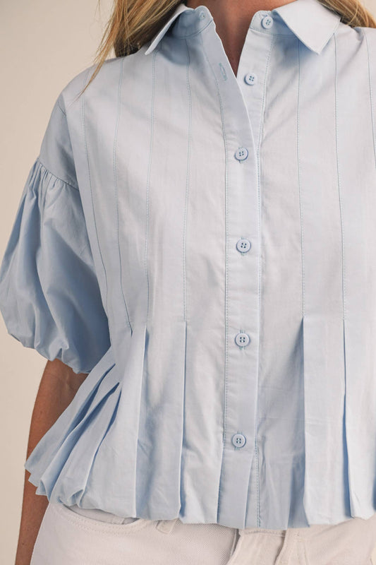 Nicole Bubble Hem Top