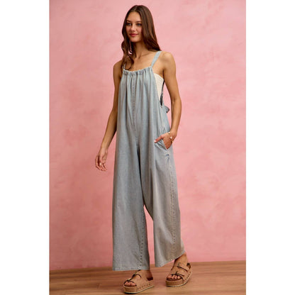 Tied & True Denim Romper