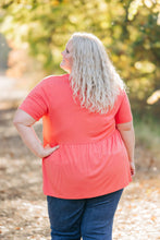 Load image into Gallery viewer, IN STOCK Sarah Ruffle Short Sleeve - Deep Coral | Women&#39;s Top