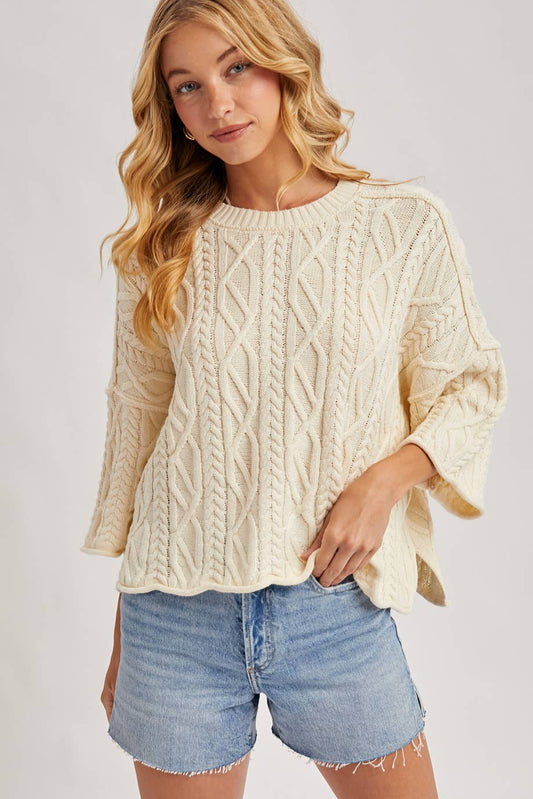 Clarice Cable Knit Sweater