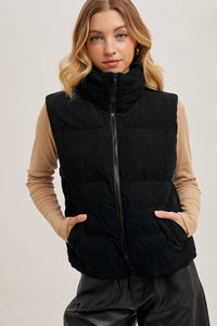 Hana Corded Puffer Vest