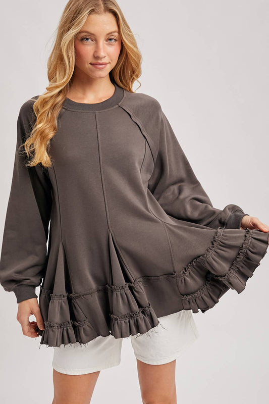 Frenchie Ruffle Top