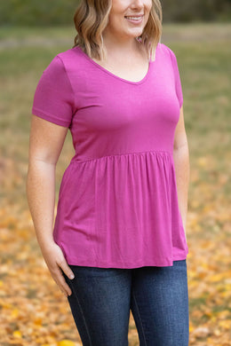 IN STOCK Sarah Ruffle Short Sleeve - Orchid | Women's Top