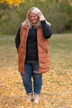 Load image into Gallery viewer, IN STOCK Harlow Long Vest - Cinnamon