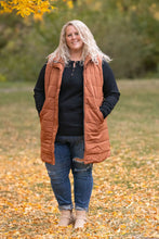 Load image into Gallery viewer, IN STOCK Harlow Long Vest - Cinnamon