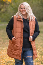 Load image into Gallery viewer, IN STOCK Harlow Long Vest - Cinnamon