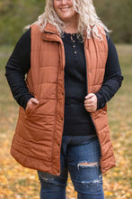 Load image into Gallery viewer, IN STOCK Harlow Long Vest - Cinnamon