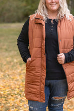 Load image into Gallery viewer, IN STOCK Harlow Long Vest - Cinnamon