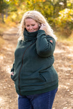 Load image into Gallery viewer, IN STOCK Quinn ZipUp Cowl - Evergreen | Women&#39;s Hoodie