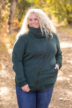 Load image into Gallery viewer, IN STOCK Quinn ZipUp Cowl - Evergreen | Women&#39;s Hoodie