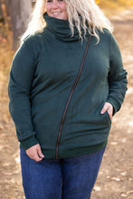 Load image into Gallery viewer, IN STOCK Quinn ZipUp Cowl - Evergreen | Women&#39;s Hoodie