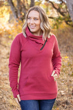 Load image into Gallery viewer, IN STOCK Classic Zoey ZipCowl Sweatshirt - Brick FINAL SALE