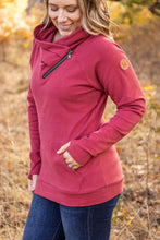 Load image into Gallery viewer, IN STOCK Classic Zoey ZipCowl Sweatshirt - Brick FINAL SALE