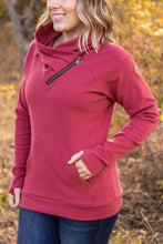 Load image into Gallery viewer, IN STOCK Classic Zoey ZipCowl Sweatshirt - Brick FINAL SALE