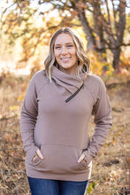 Load image into Gallery viewer, IN STOCK Classic Zoey ZipCowl Sweatshirt - Mocha FINAL SALE