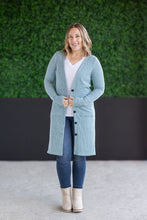 Load image into Gallery viewer, IN STOCK Colbie Ribbed Cardigan - Dusty Blue