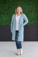 Load image into Gallery viewer, IN STOCK Colbie Ribbed Cardigan - Dusty Blue