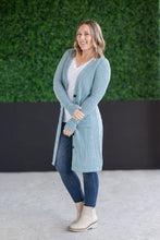 Load image into Gallery viewer, IN STOCK Colbie Ribbed Cardigan - Dusty Blue