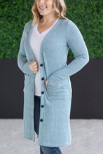 Load image into Gallery viewer, IN STOCK Colbie Ribbed Cardigan - Dusty Blue