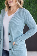 Load image into Gallery viewer, IN STOCK Colbie Ribbed Cardigan - Dusty Blue