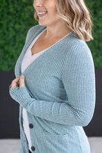 Load image into Gallery viewer, IN STOCK Colbie Ribbed Cardigan - Dusty Blue