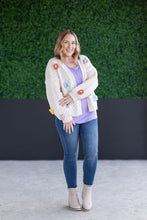 Load image into Gallery viewer, IN STOCK Flower Cardigan - Ivory