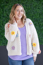 Load image into Gallery viewer, IN STOCK Flower Cardigan - Ivory