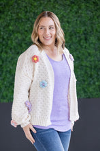 Load image into Gallery viewer, IN STOCK Flower Cardigan - Ivory