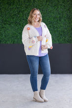 Load image into Gallery viewer, IN STOCK Flower Cardigan - Ivory