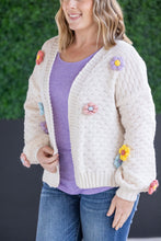 Load image into Gallery viewer, IN STOCK Flower Cardigan - Ivory