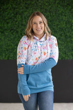 Load image into Gallery viewer, IN STOCK Hailey Pullover Hoodie - Watercolor Floral + Blue